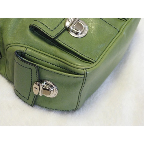 Marc Jacobs Collection 'Blake' Leaf Green & Silver Multi-Pocket Hobo Bag - Picture 5 of 14